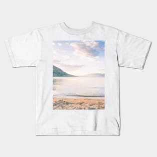 Okanagan Lake Summer Sunset View Kids T-Shirt